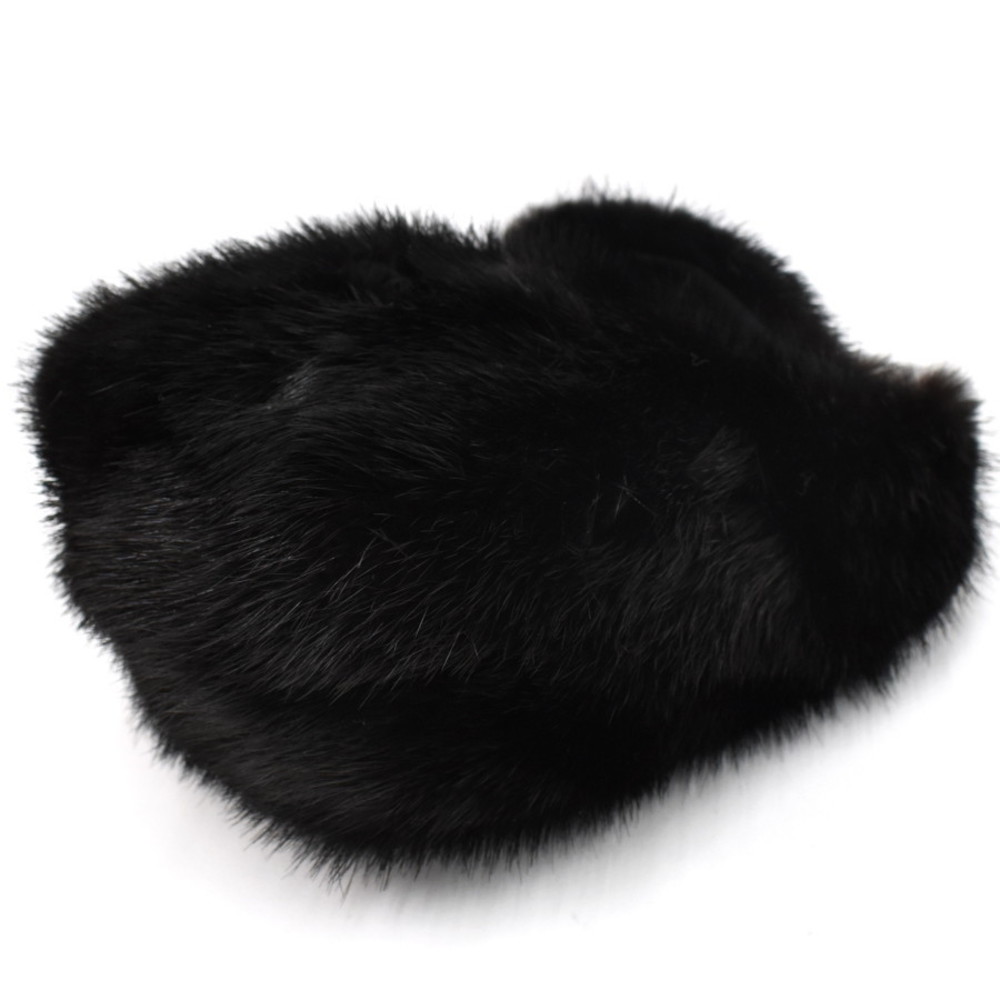 Gucci Handbag Mini Bag Pouch Mink Fur Satin Black - Picture 5 of 9